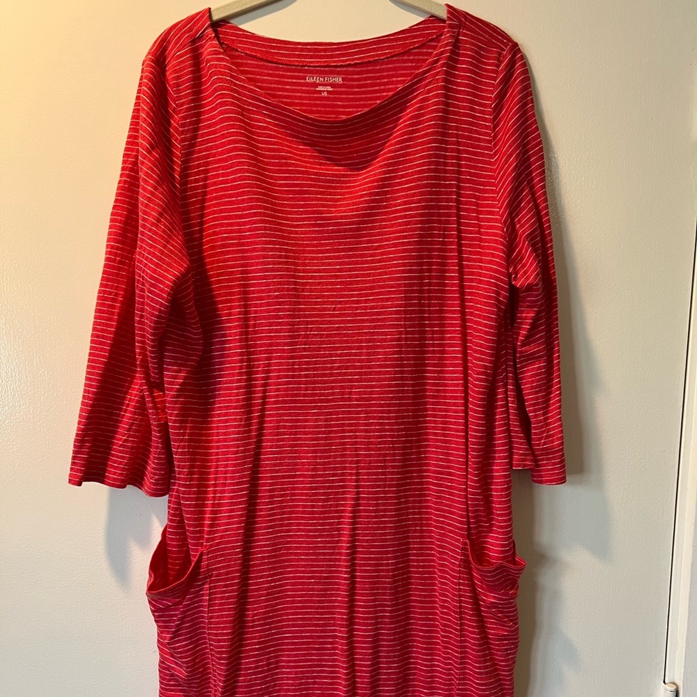 Eileen Fisher 100% Organic Linen Dress